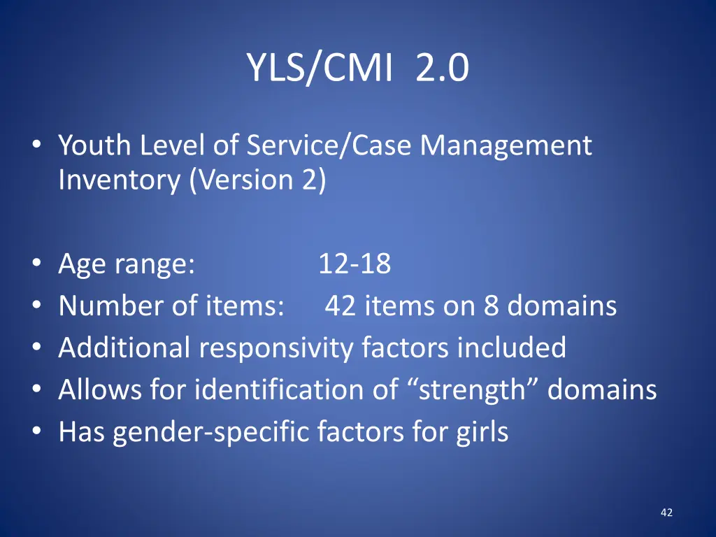 yls cmi 2 0