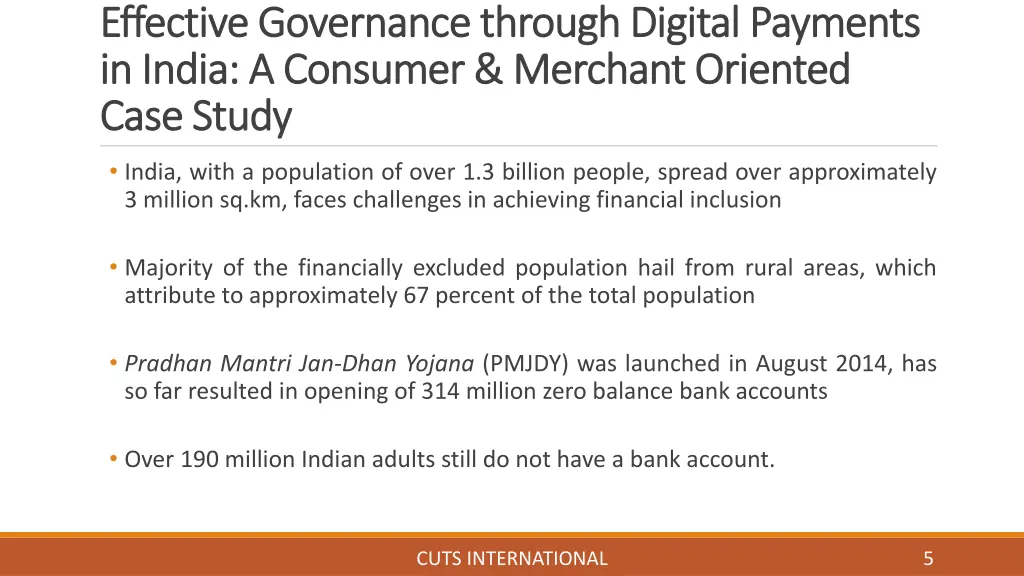 effective governance through digital payments