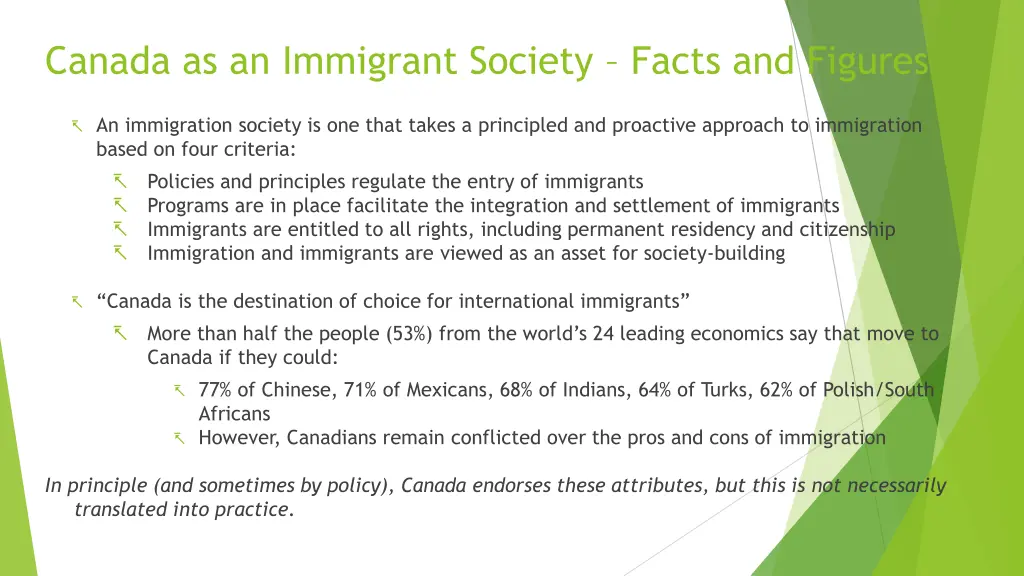 canada as an immigrant society facts and figures