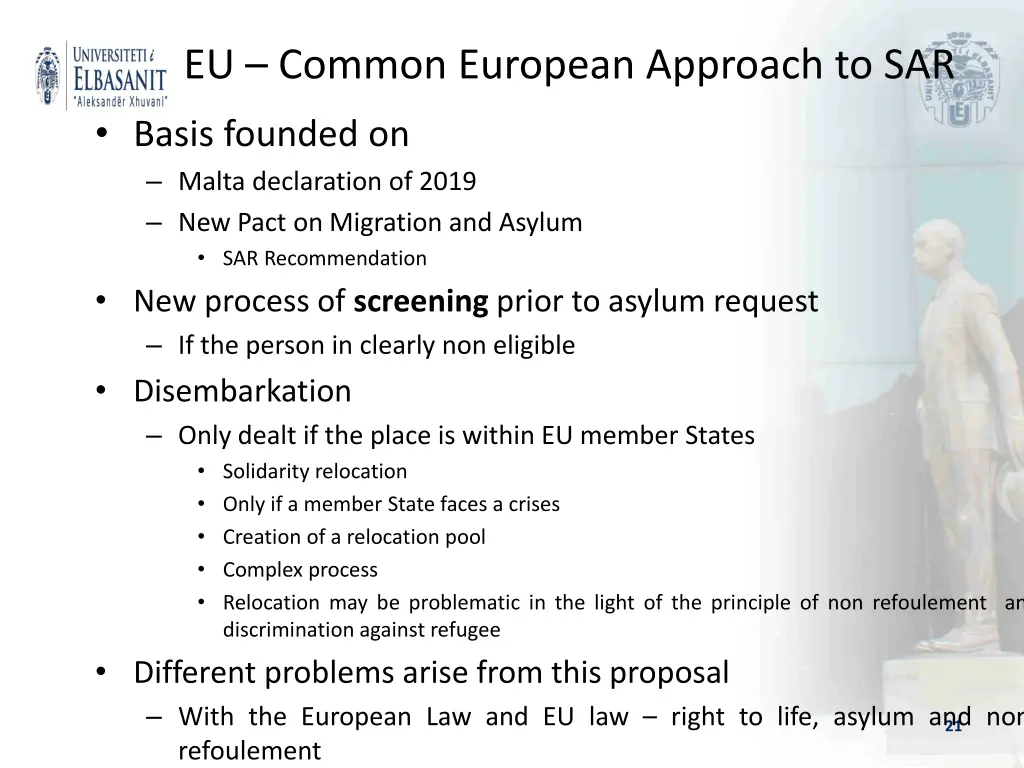 eu common european approach to sar