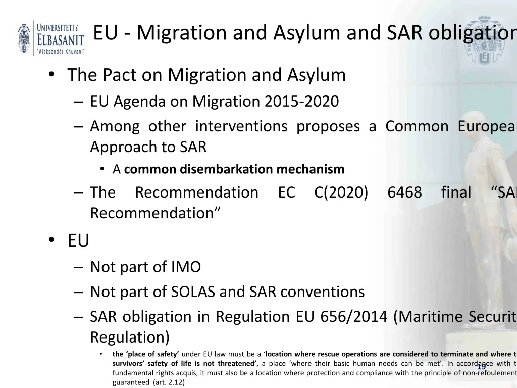 eu migration and asylum and sar obligations