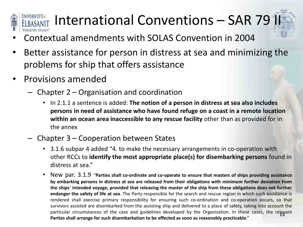 international conventions sar 79 ii contextual