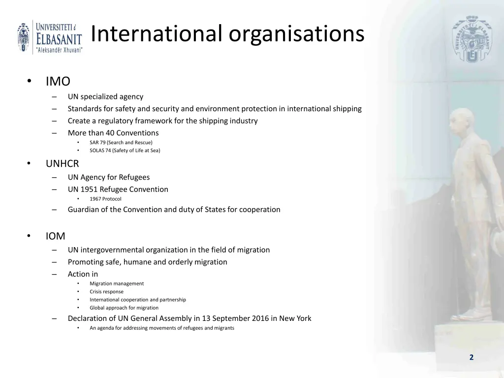 international organisations