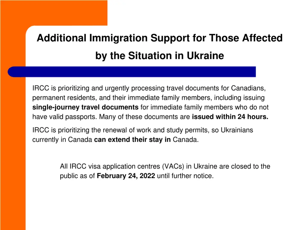 additional immigration support for those affected 3
