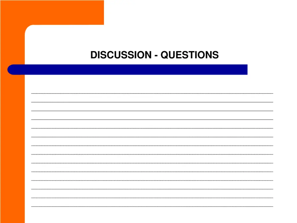 discussion questions