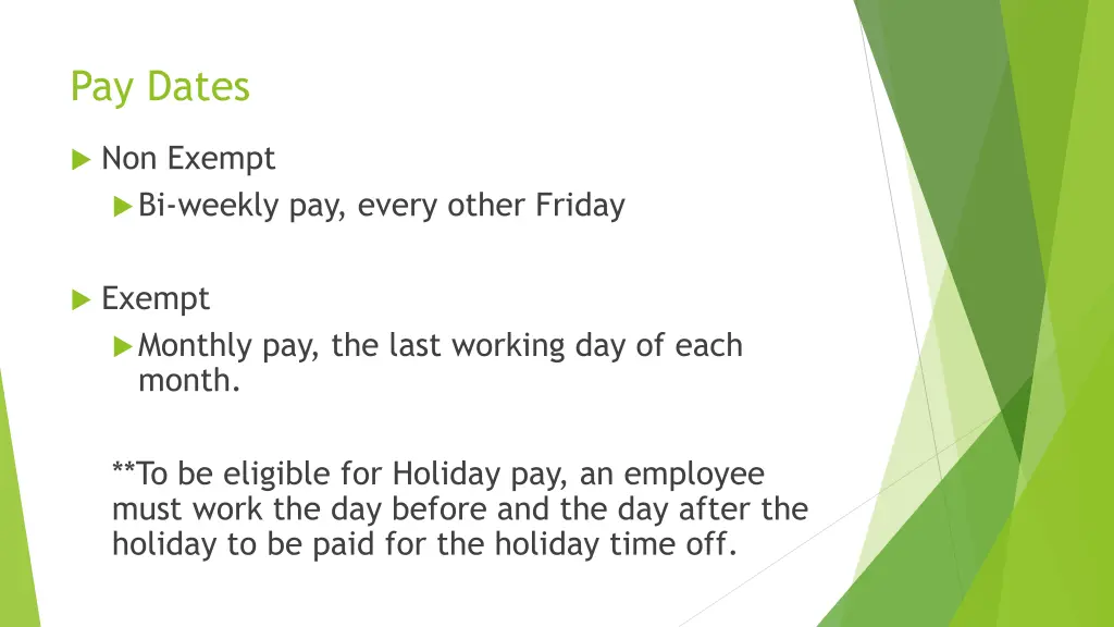 pay dates