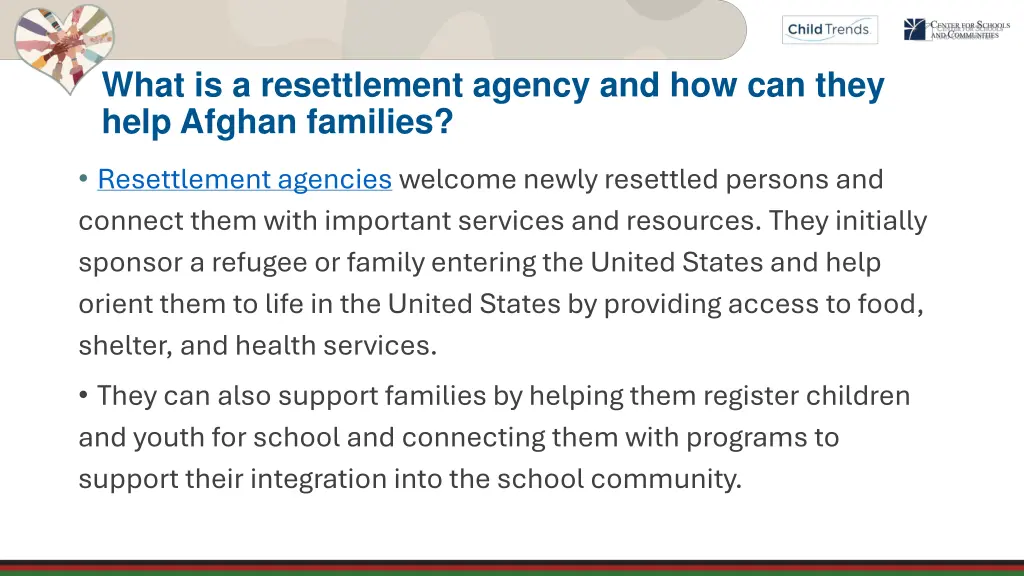 what is a resettlement agency and how can they
