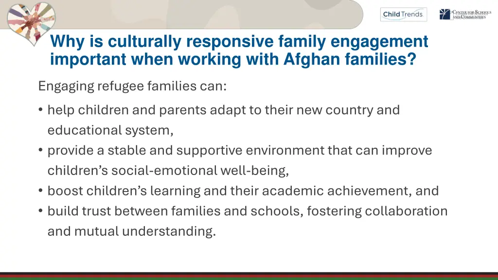 why is culturally responsive family engagement