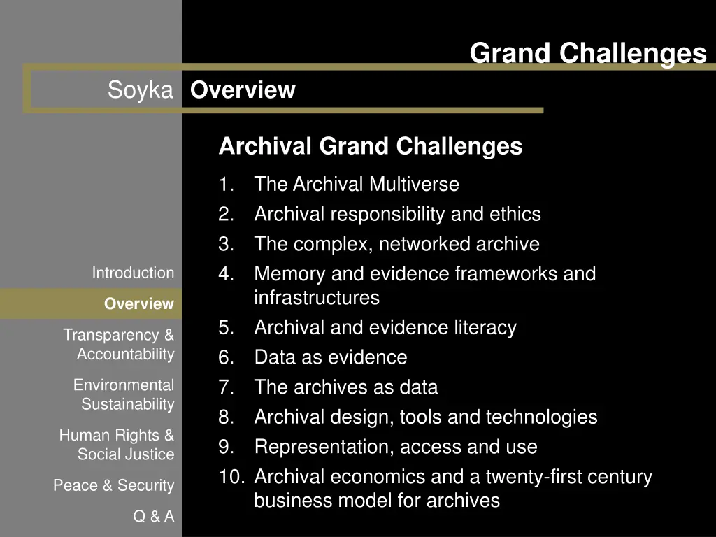 grand challenges 6