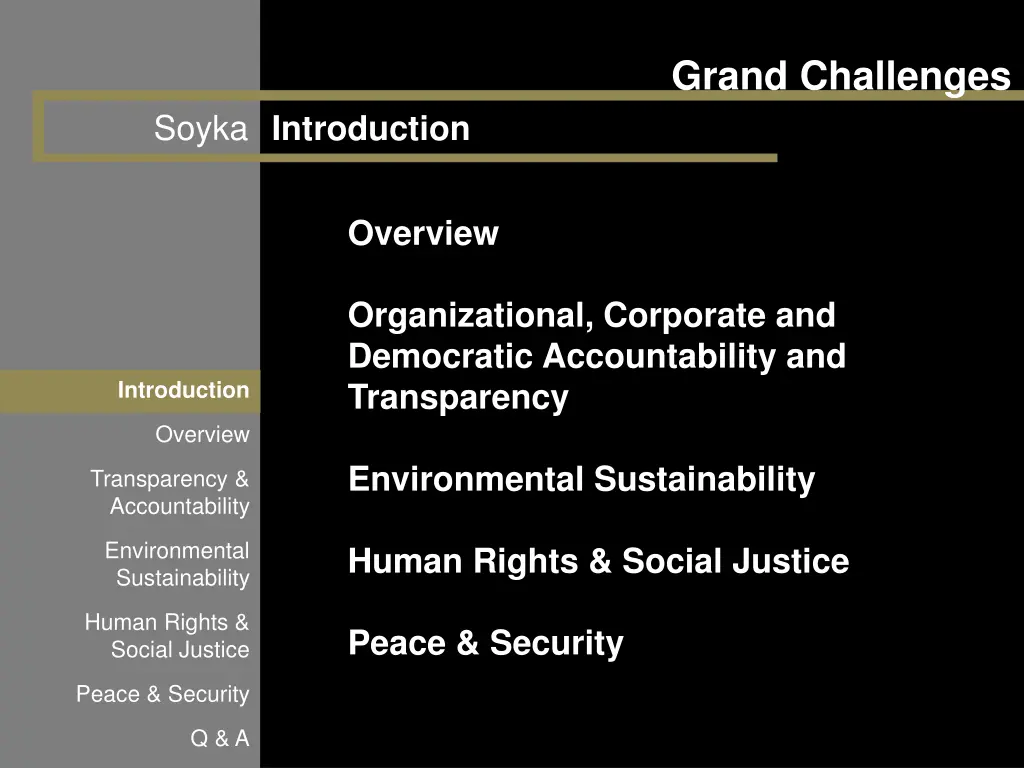 grand challenges