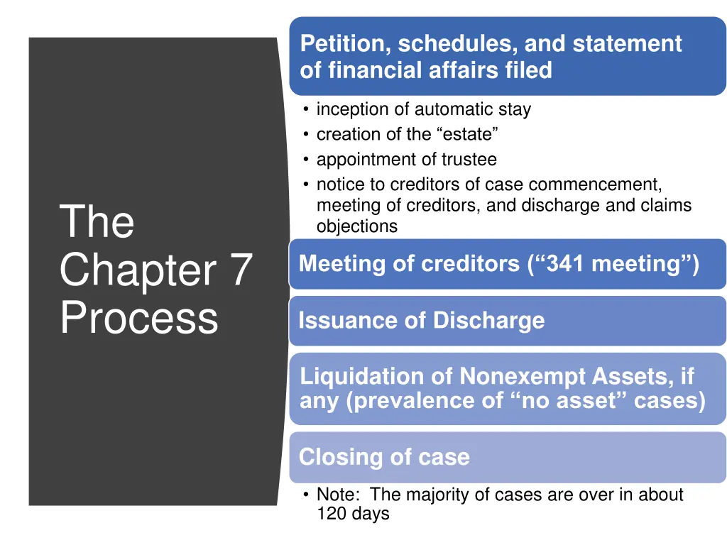 petition schedules and statement of financial
