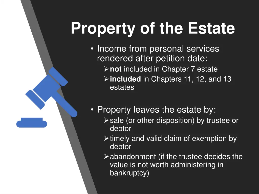 property of the estate 2