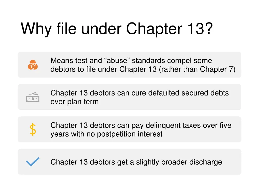 why file under chapter 13