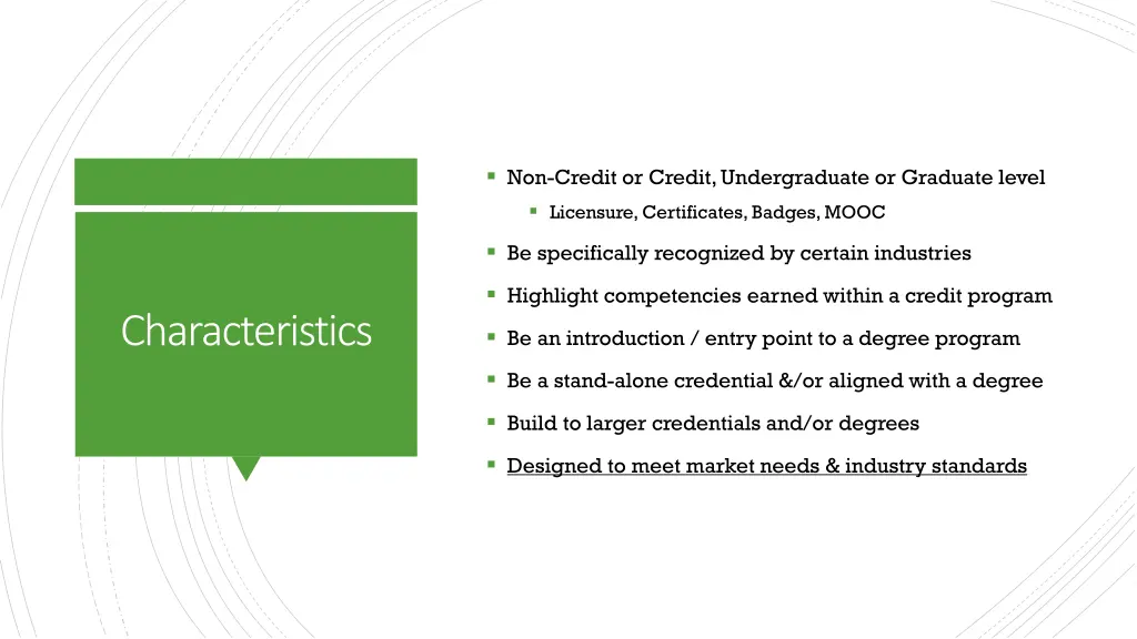 non credit or credit undergraduate or graduate
