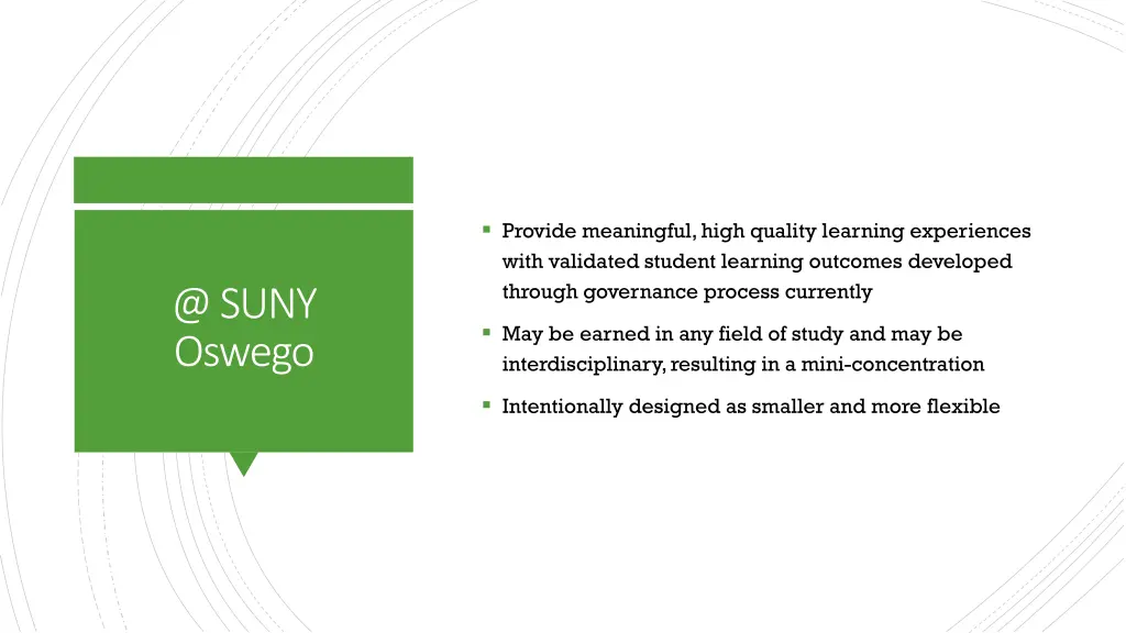 provide meaningful high quality learning