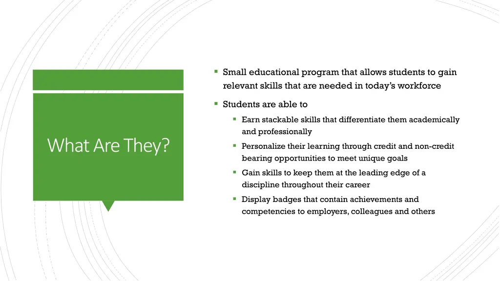 small educational program that allows students