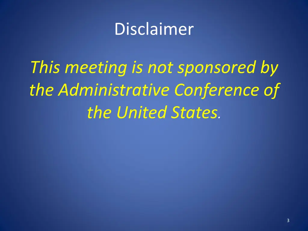 disclaimer