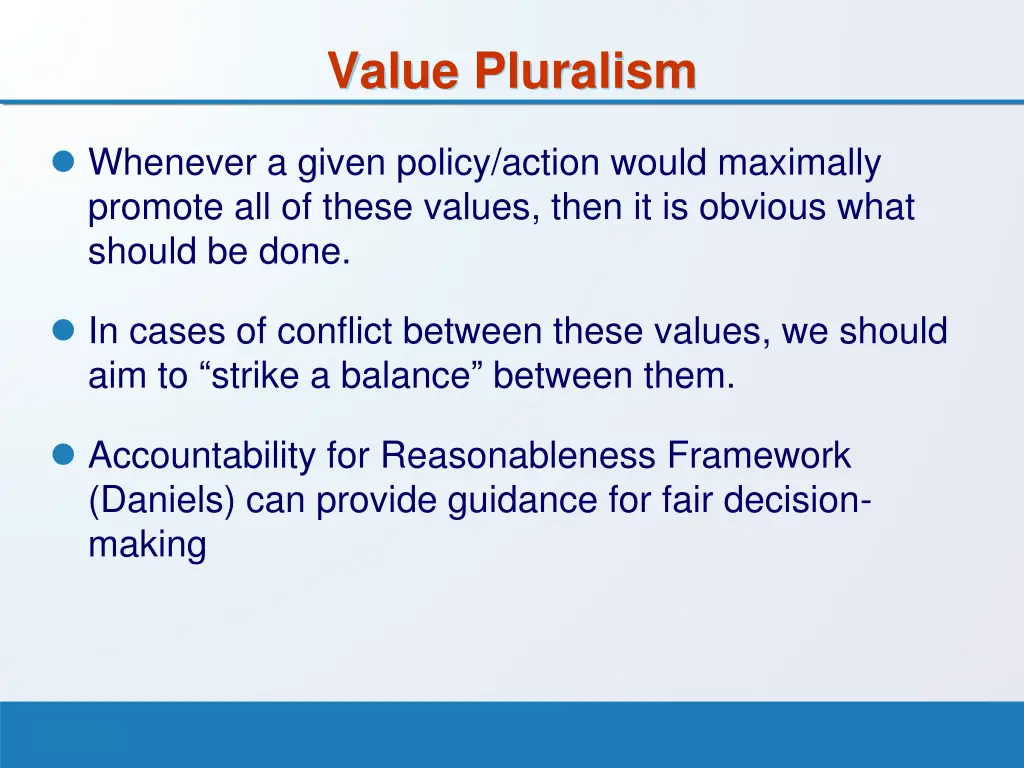 value pluralism 1