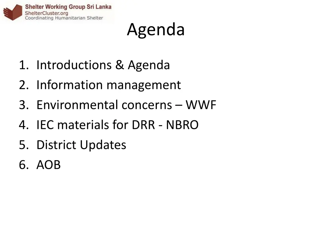 agenda