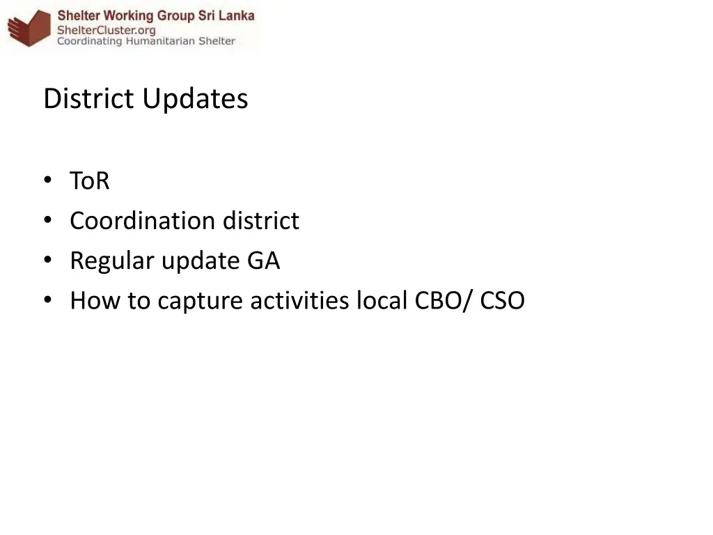 district updates 1