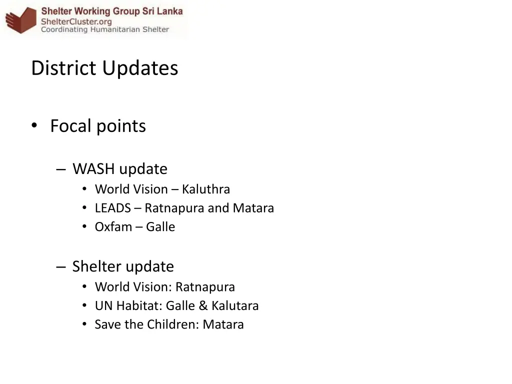 district updates 2