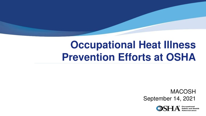 occupational heat illness prevention efforts