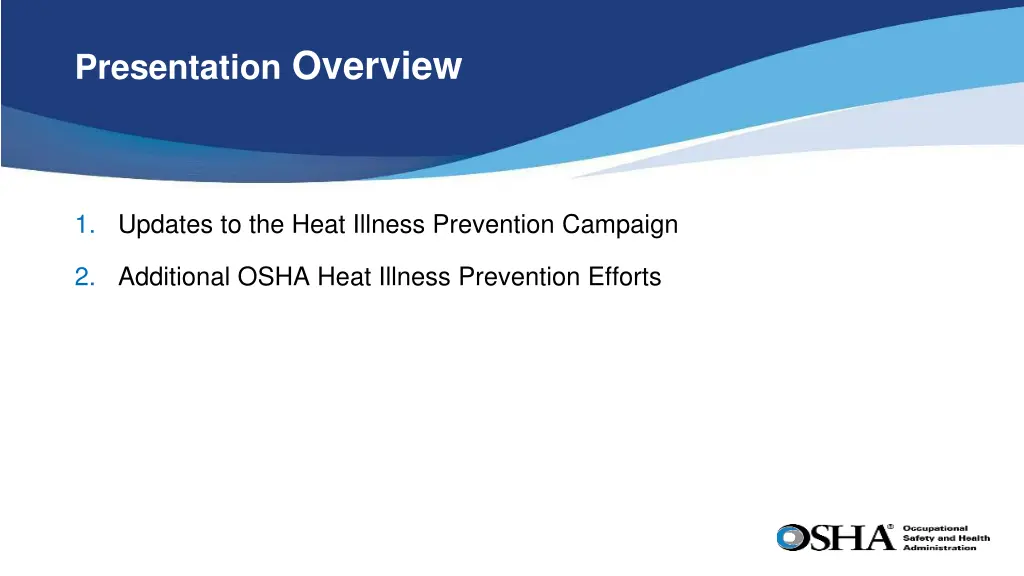 presentation overview