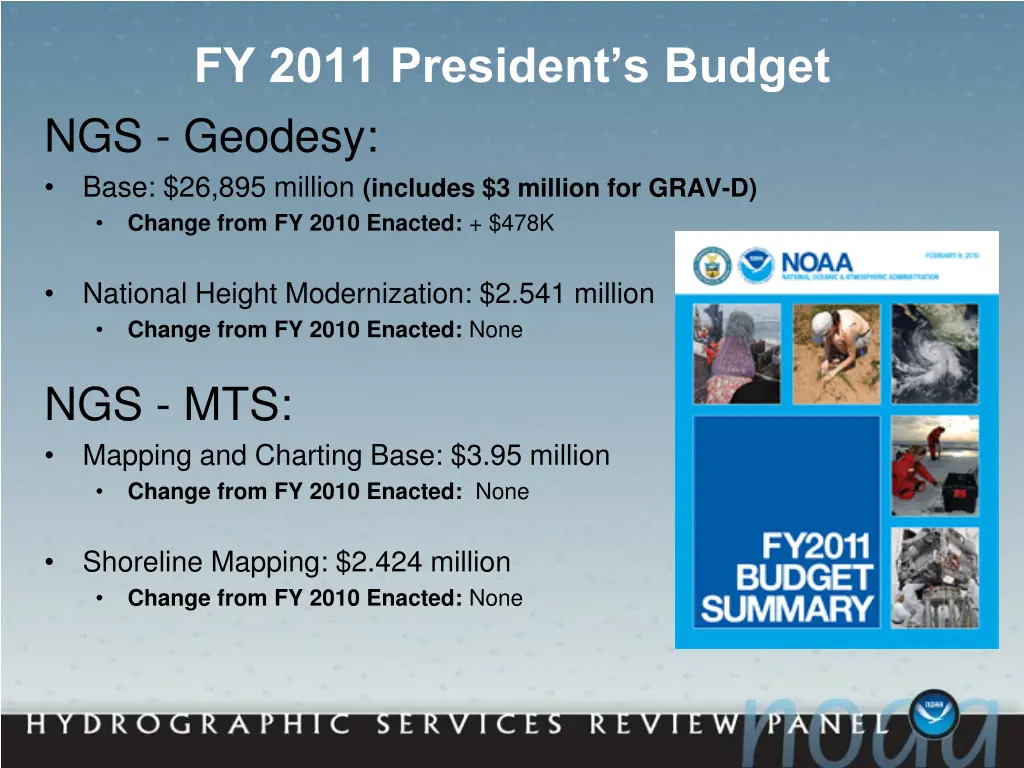 fy 2011 president s budget ngs geodesy base