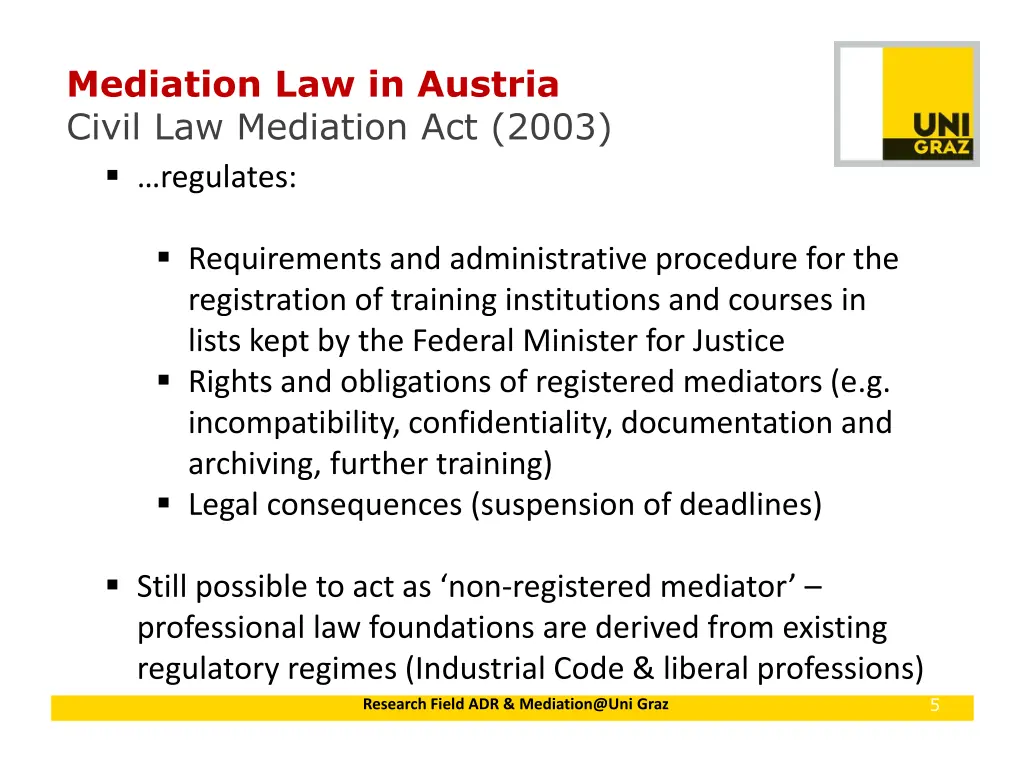 mediation law in austria civil law mediation 1