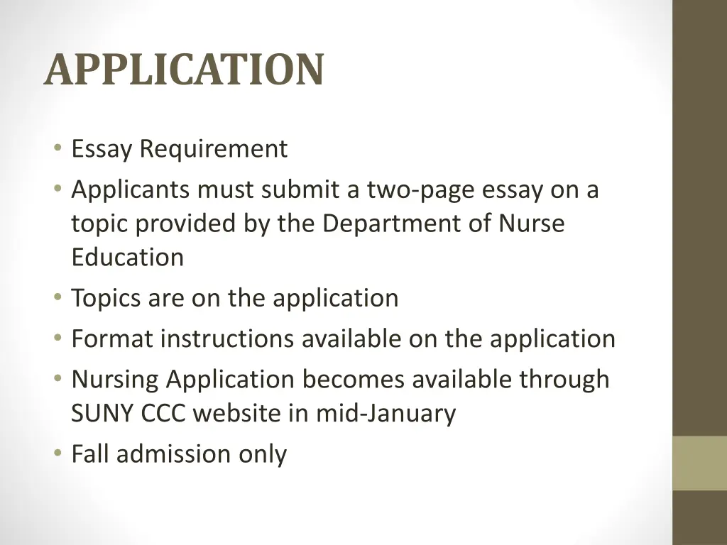 application