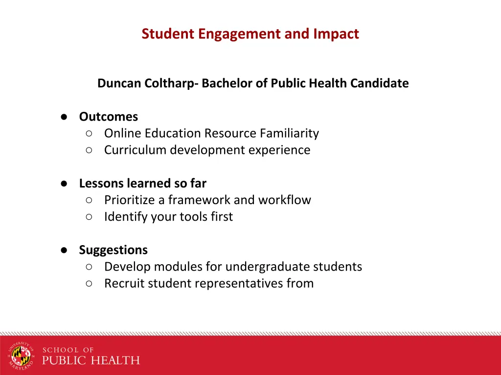 student engagement and impact 1