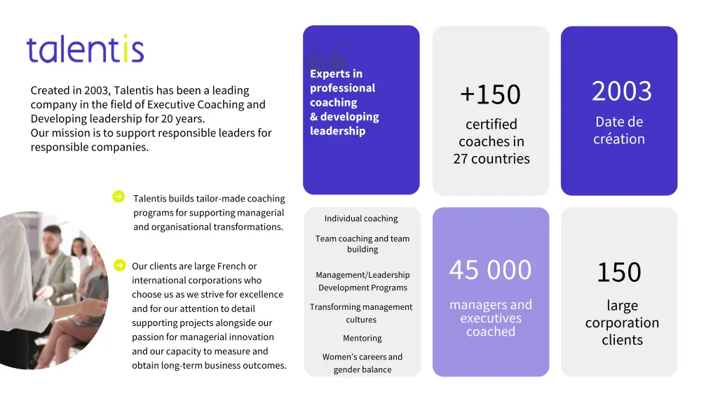 experts in professional coaching developing