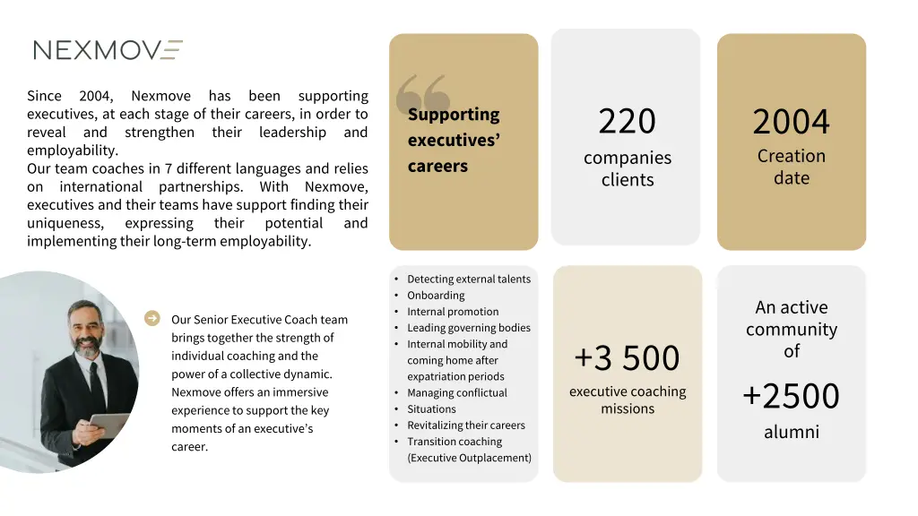 since executives at each stage of their careers