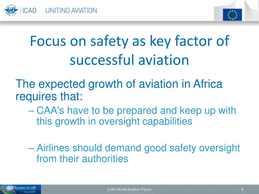 focus on safety as key factor of successful