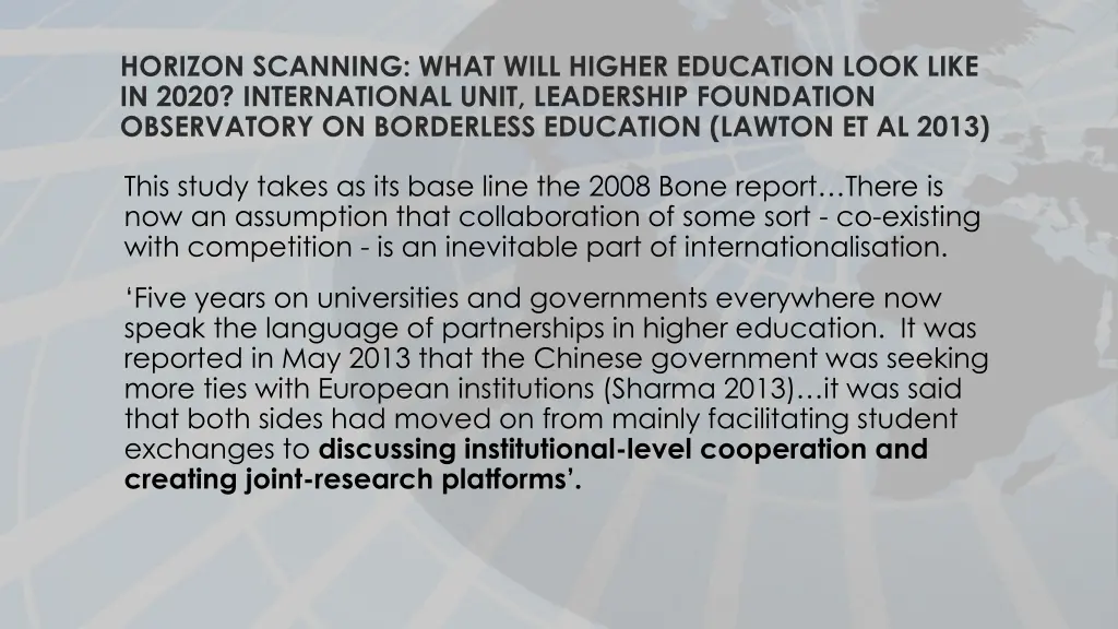 horizon scanning what will higher education look