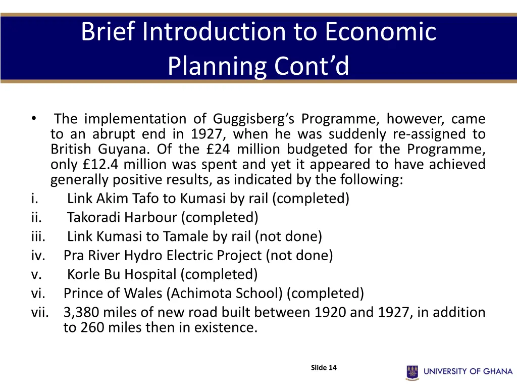 brief introduction to economic planning cont d