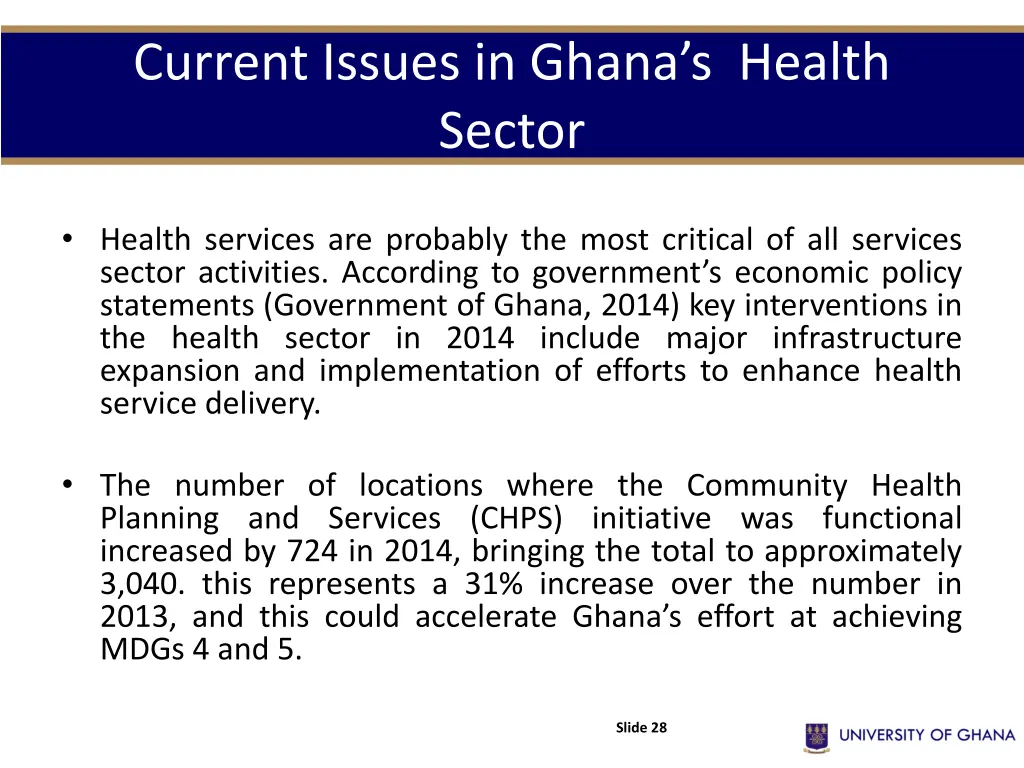 current issues in ghana s health sector
