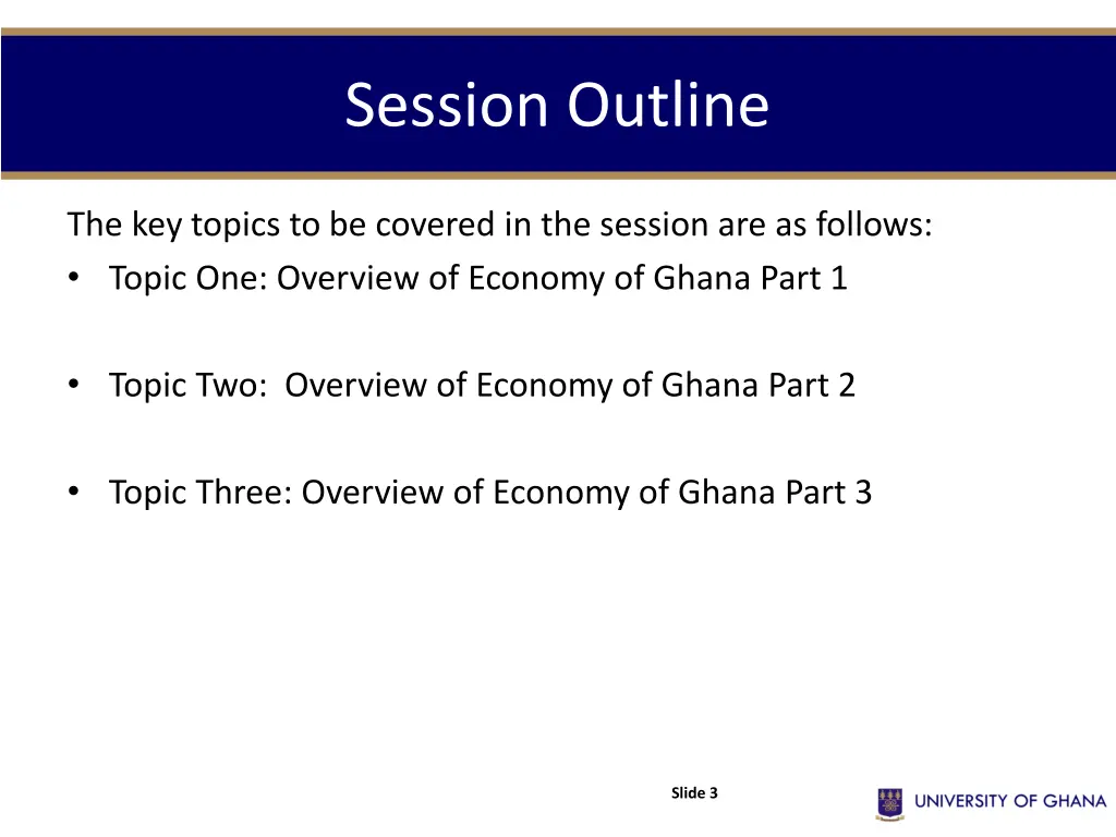 session outline