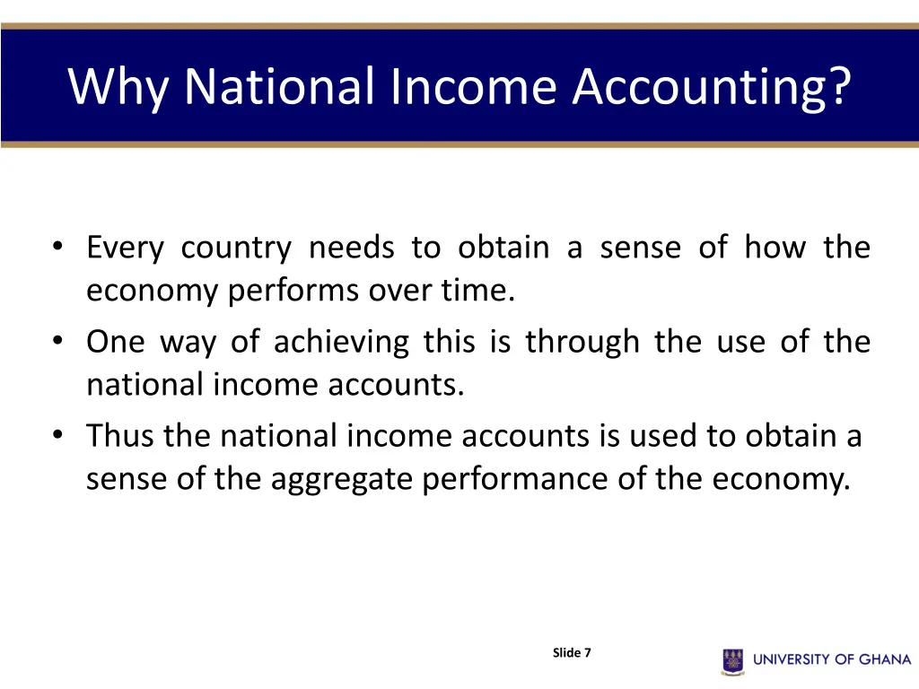 why national income accounting 1