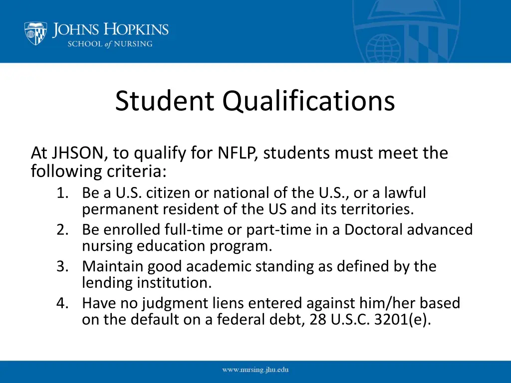 student qualifications