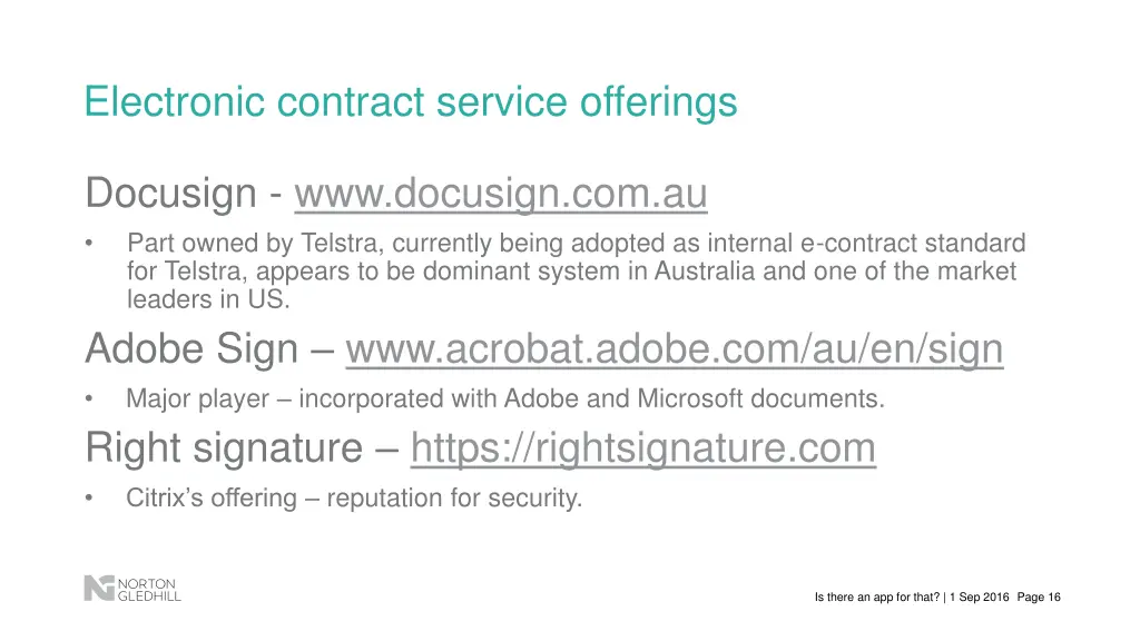electronic contract service offerings 1