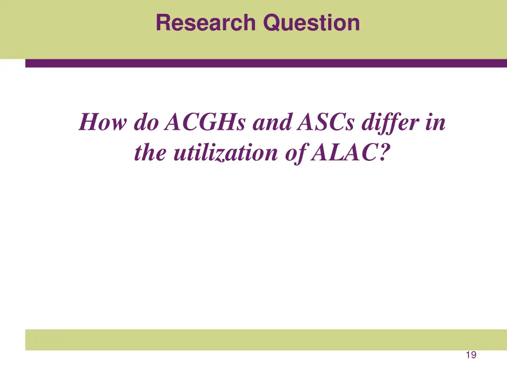 research question 1