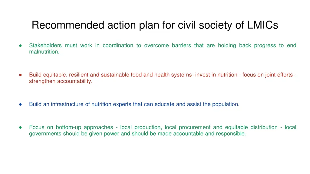 recommended action plan for civil society of lmics
