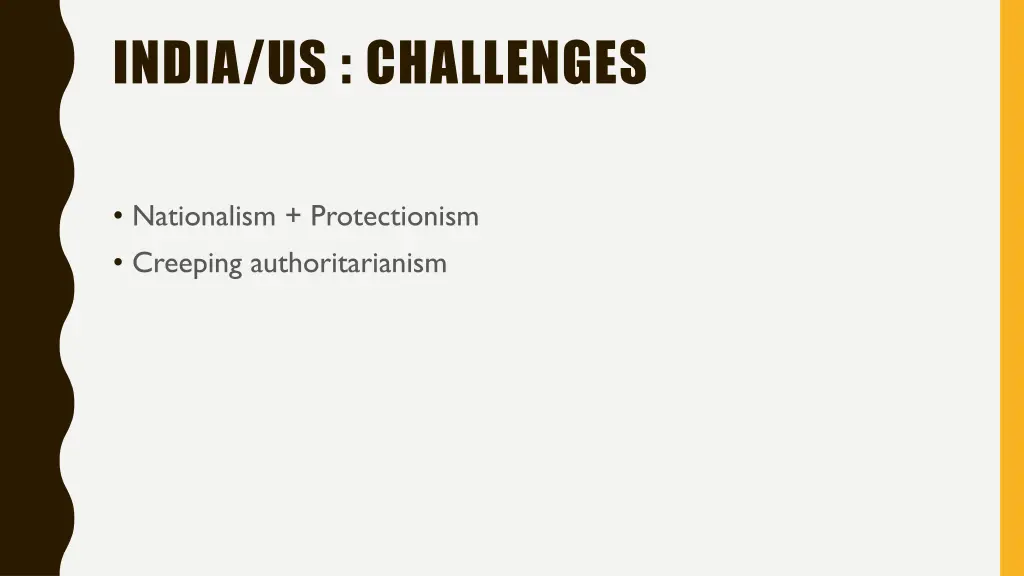 india us challenges