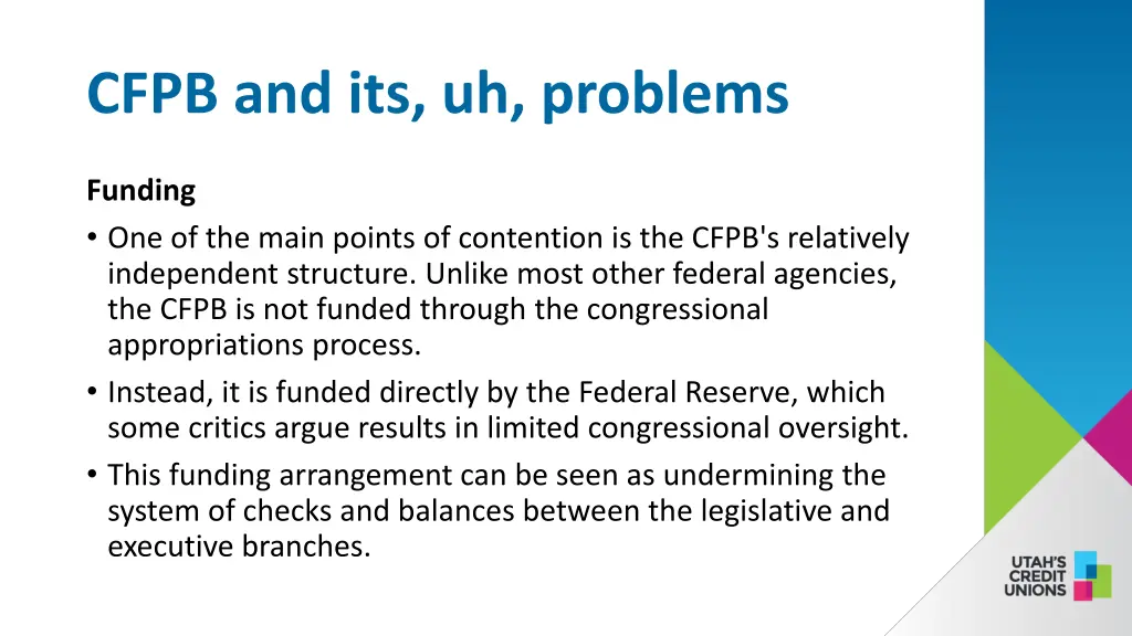 cfpb and its uh problems