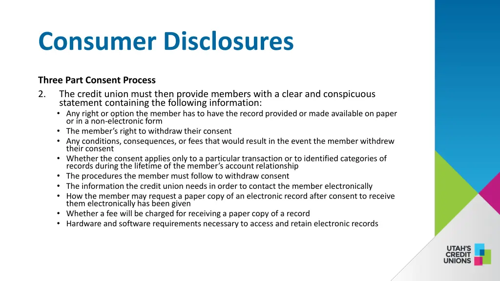consumer disclosures 2