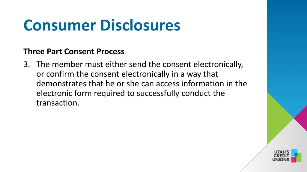 consumer disclosures 3