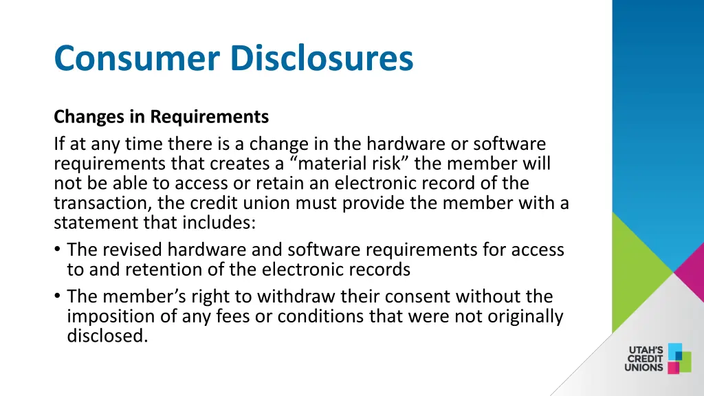 consumer disclosures 4