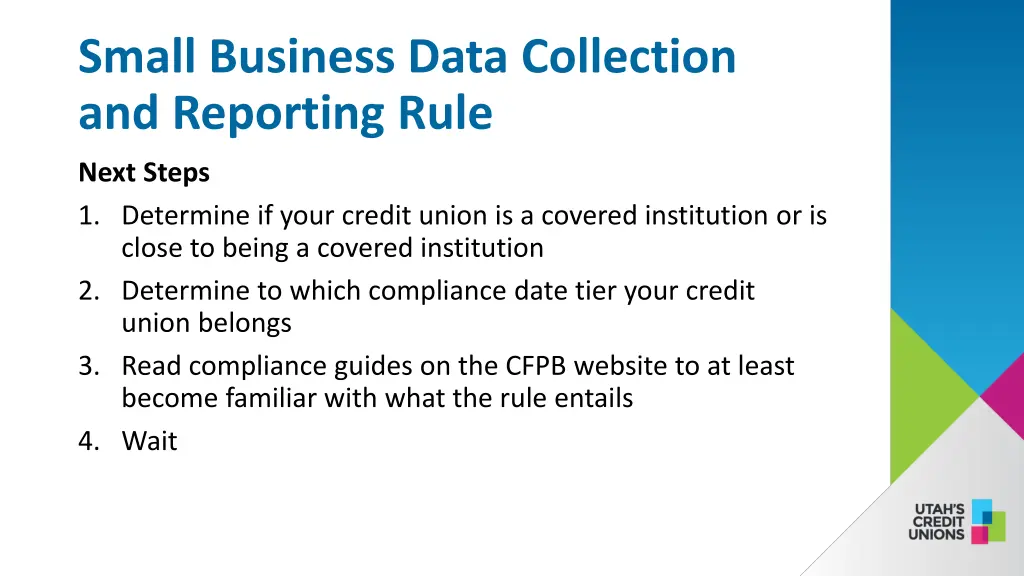 small business data collection and reporting rule 11