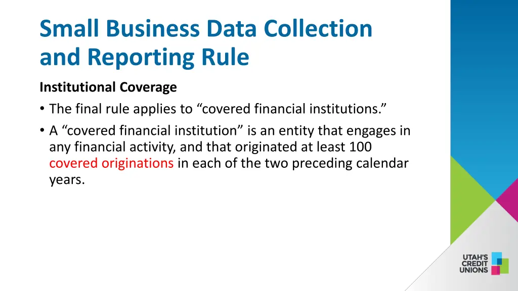 small business data collection and reporting rule 3